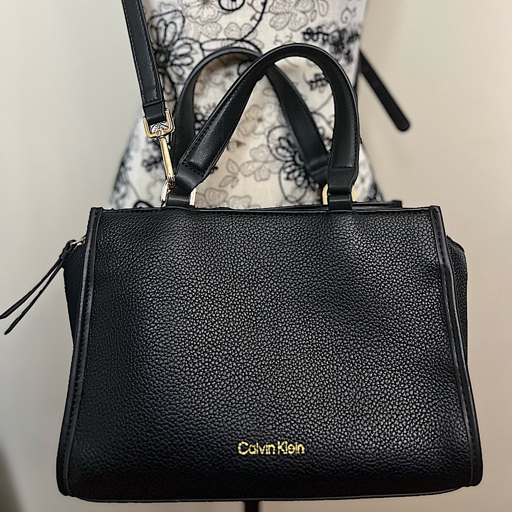 Calvin Klein Satchel Vegan Leather